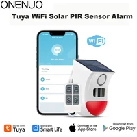 Inteligente Tuya WiFi al aire libre Solar PIR alarma infrarroja sirena inalámbrica impermeable seguridad antirrobo sirena estroboscópica aplicación remota Control