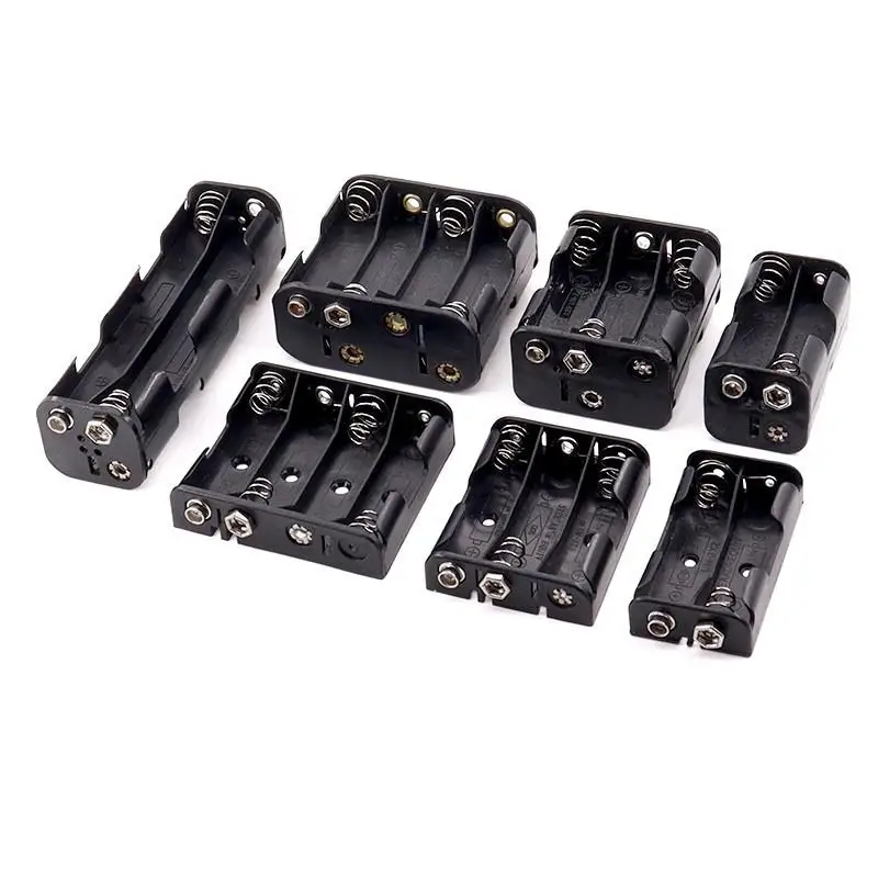 2/3/4/6/8 Slots LR06 Battery Holder Connector Storage School Physical Electrical Circuit Experiment Equipment Physics Teaching