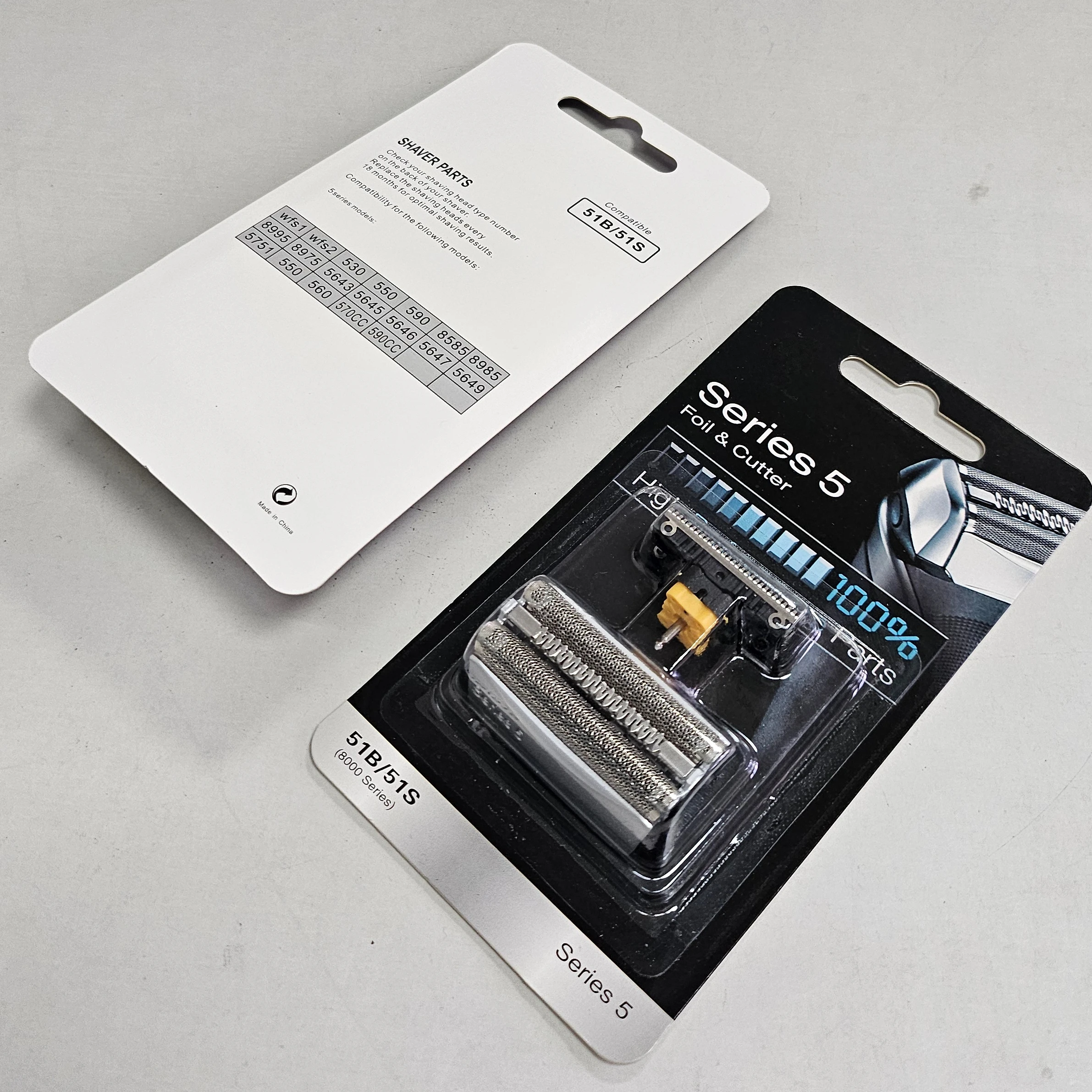 51S/51B Shaver Razor Foil Cutter Blade Fits For Braun 8000 WFS1 WFS2 530 550 590 5643 5645 8970 8975 8985 5646/7/9 5751