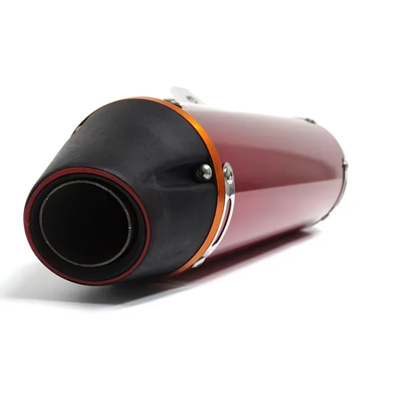 

STLF Motorcycle Scooter Exhaust Muffler Pipe 51mm Universal Motorcycle ATV Frosting Stainless Steel Scooter Exhaust Pipe Muffler