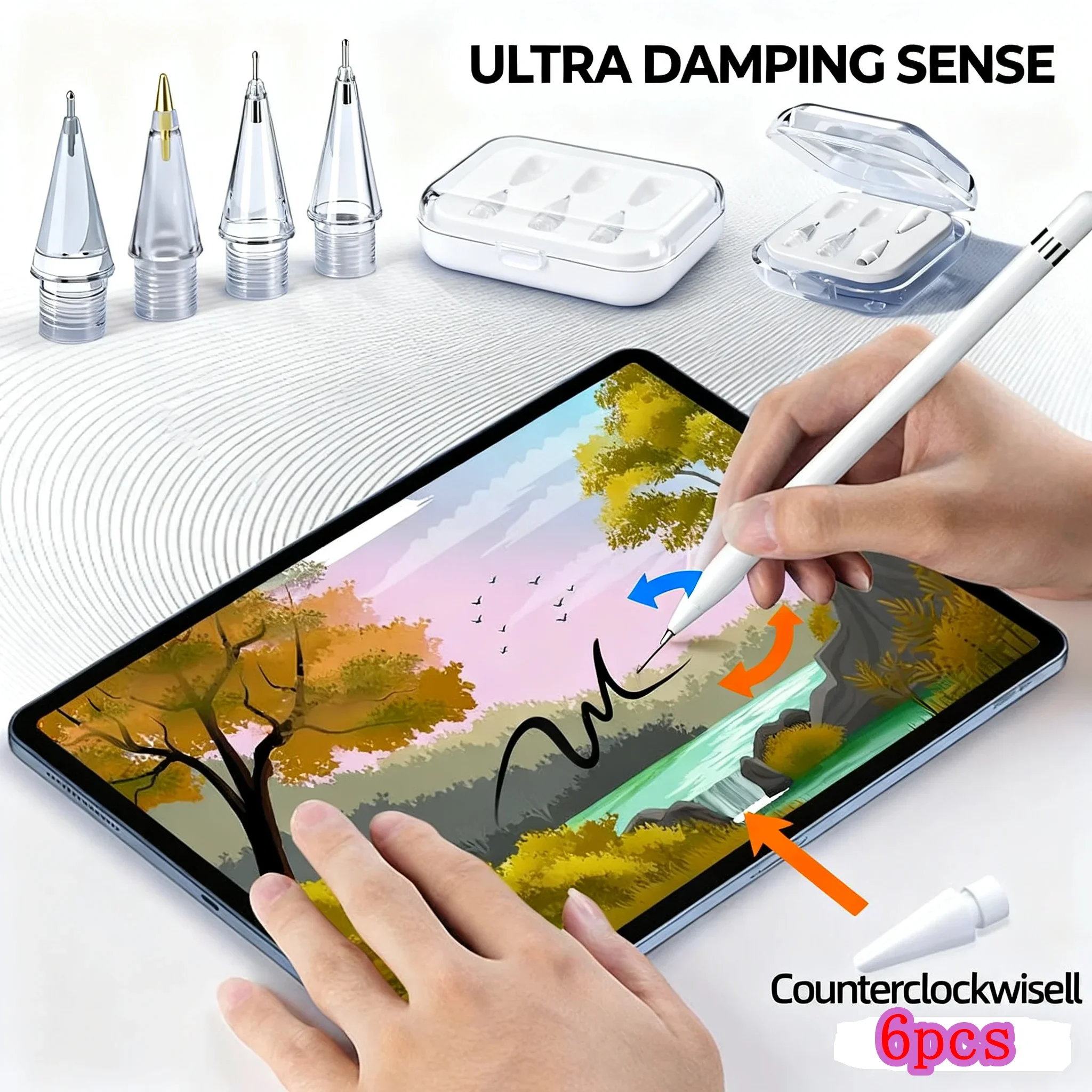 

Replacement Tips For Apple Pencil Pro 1st 2nd 3rd Gen USB-C Durable Soft Hard Stylus Pen Tip For iPad Apple Mini Pencil Pen Nib