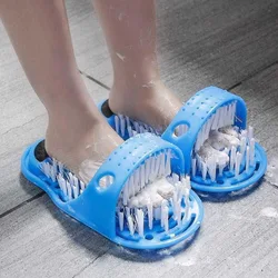 Scarpa da bagno in plastica calda pietra pomice Scrubber per piedi spazzola per doccia massaggiatore pantofole per piedi prodotti per il bagno cura dei piedi Bluefhn6