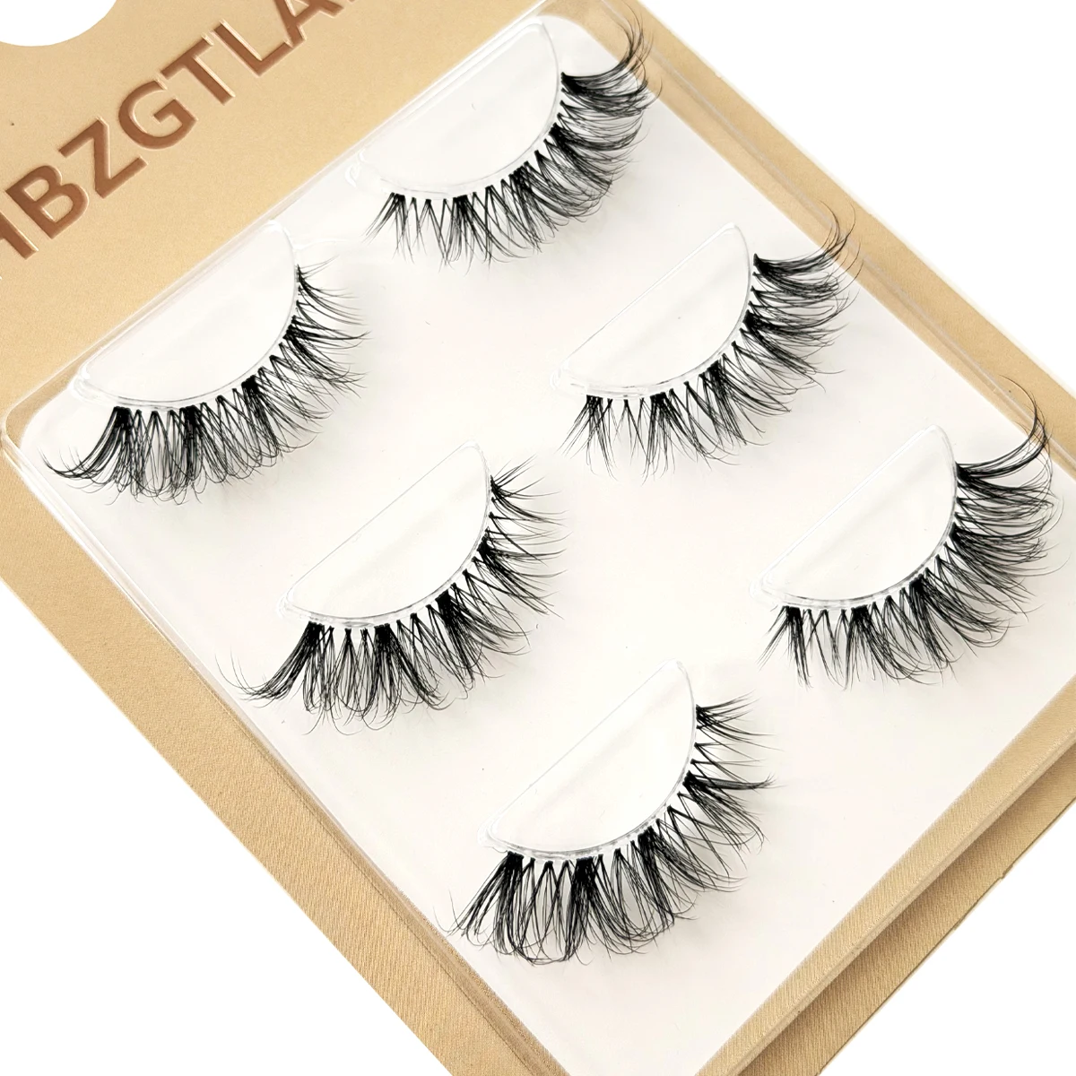 NEU 3 Paar 3D Nerz-Wimpern mit unsichtbarem Band, natürliche 5D Nerz-Wimpern, schwarze Nerz-Kunstwimpern, volle Wimpernbänder, wiederverwendbar – Detail 24