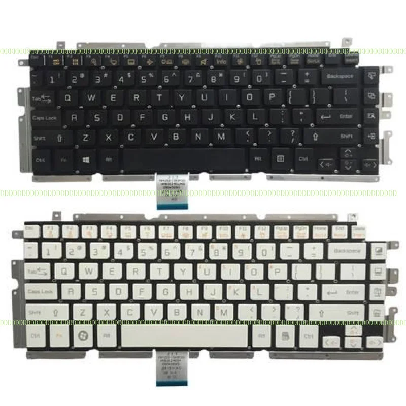 Teclado de laptop DD para LG Z330 Z330-G Z350 Z355 teclado inglês/eua preto/branco