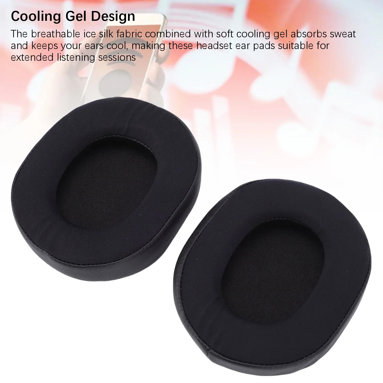 1 زوج وسادات الأذن مناسبة ل SteelSeries Arctis 3 5 7 9 Pro سماعة هلام التبريد سماعة الأذن وسائد تعزيز الراحة