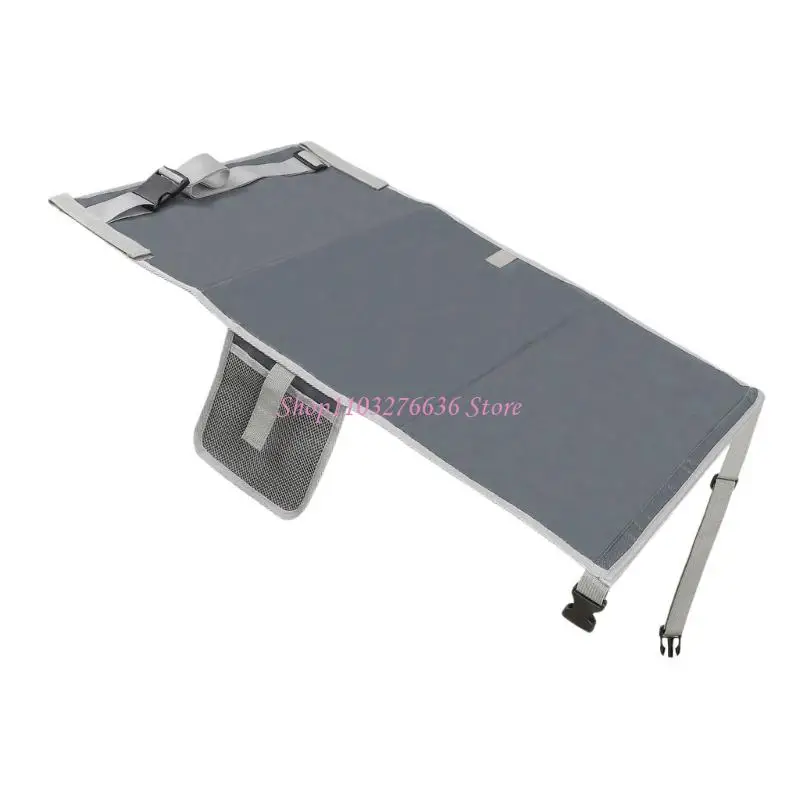 R6FD Multifunction Airplanes Seats Extender Portable Diaper Changing Pad Kids Plane Footrest for Creating Large Space & Comfort