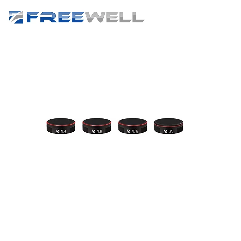

Freewell Standard Day - 4Pack ND4, ND8, ND16, CPL Camera Lens ND Filters Compatible DJI Mavic Air Drone Photography Accessories