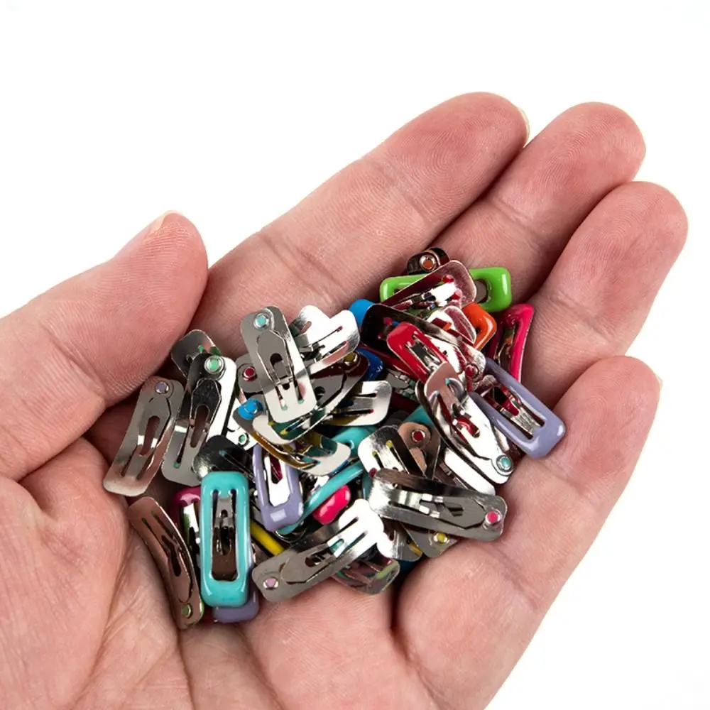 

10Pcs/set Side Clip 2cm Mini Cute Hair Clip Hair Clip 2cm Color Baking Paint Mini Hair Pins Mini Cute Head Clips Mini Metal Pet