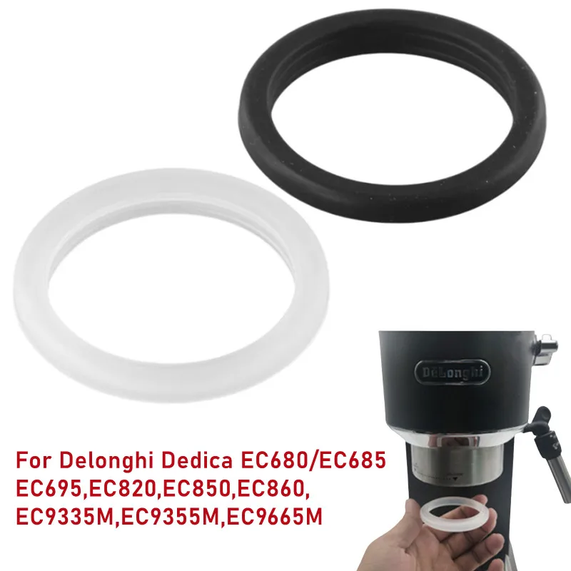 2pcs Silicone Steam Ring,Grouphead Gasket Parts For Delonghi EC680 EC685 EC695 EC820 EC850 EC860 EC9335M EC9355M EC9665M Machine