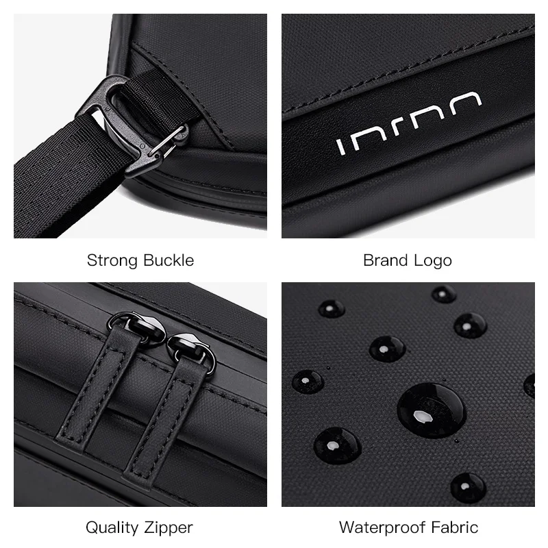 INRNN Fashion High Quality Waterproof Men Shoulder Bag Light Weight Small Sling Messenger Bag Casual Crossbody Bags Multi-layer