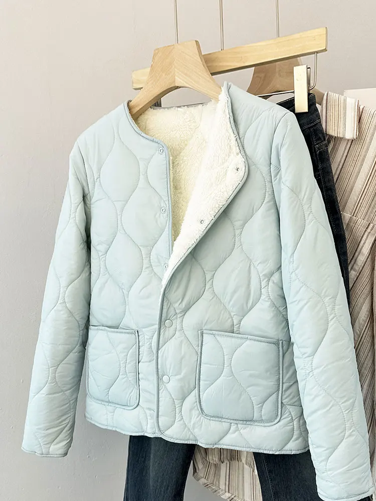 

Women's Inner Cotton Jaet Quilted Warmth Padded Coat Doctor Nurse Overwork Cold Proof down Cotton Outerwear Winter ort