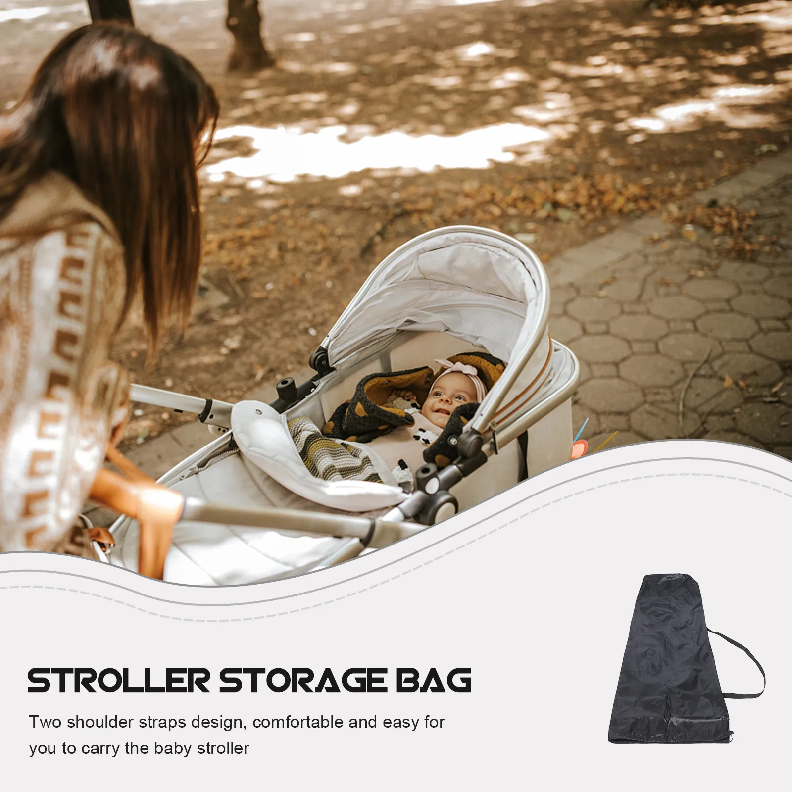 

Baby Stroller Travel Bag Oxford Cloth Storage Cover Airline Gate Check Heavy Duty Water Resistant Convenient Travel Carry