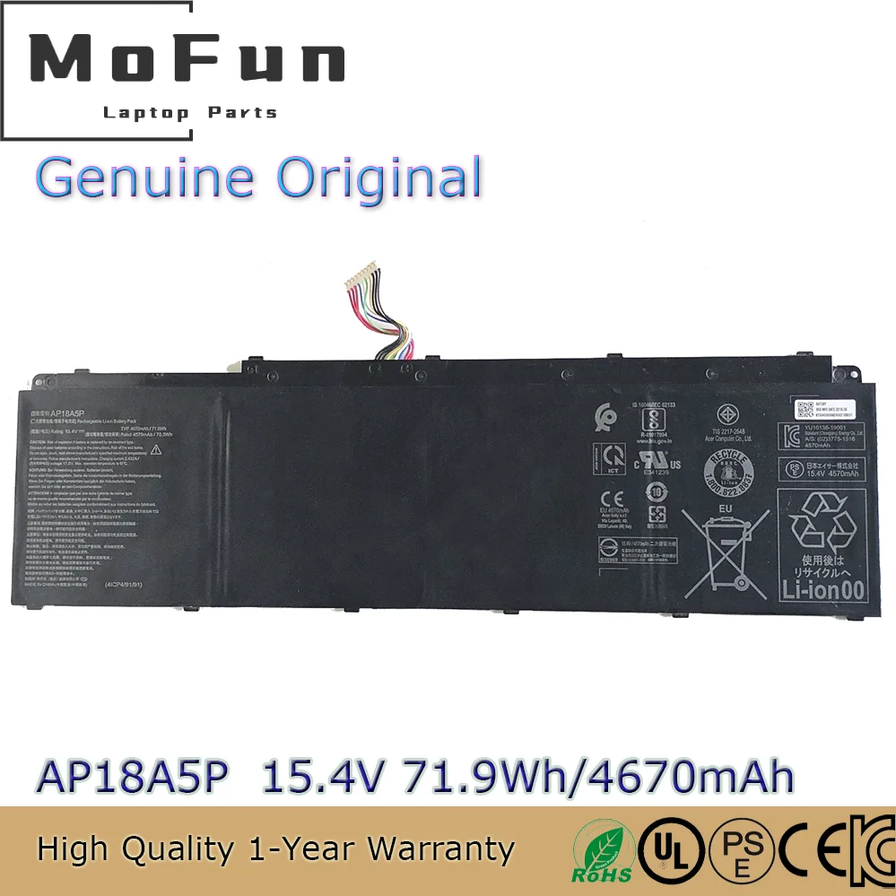 

Genuine AP18A5P Battery For ACER TRITON 900 PT917-71-71RP ConceptD 9 CN917-71 KT.00405.008 4ICP4/91/91