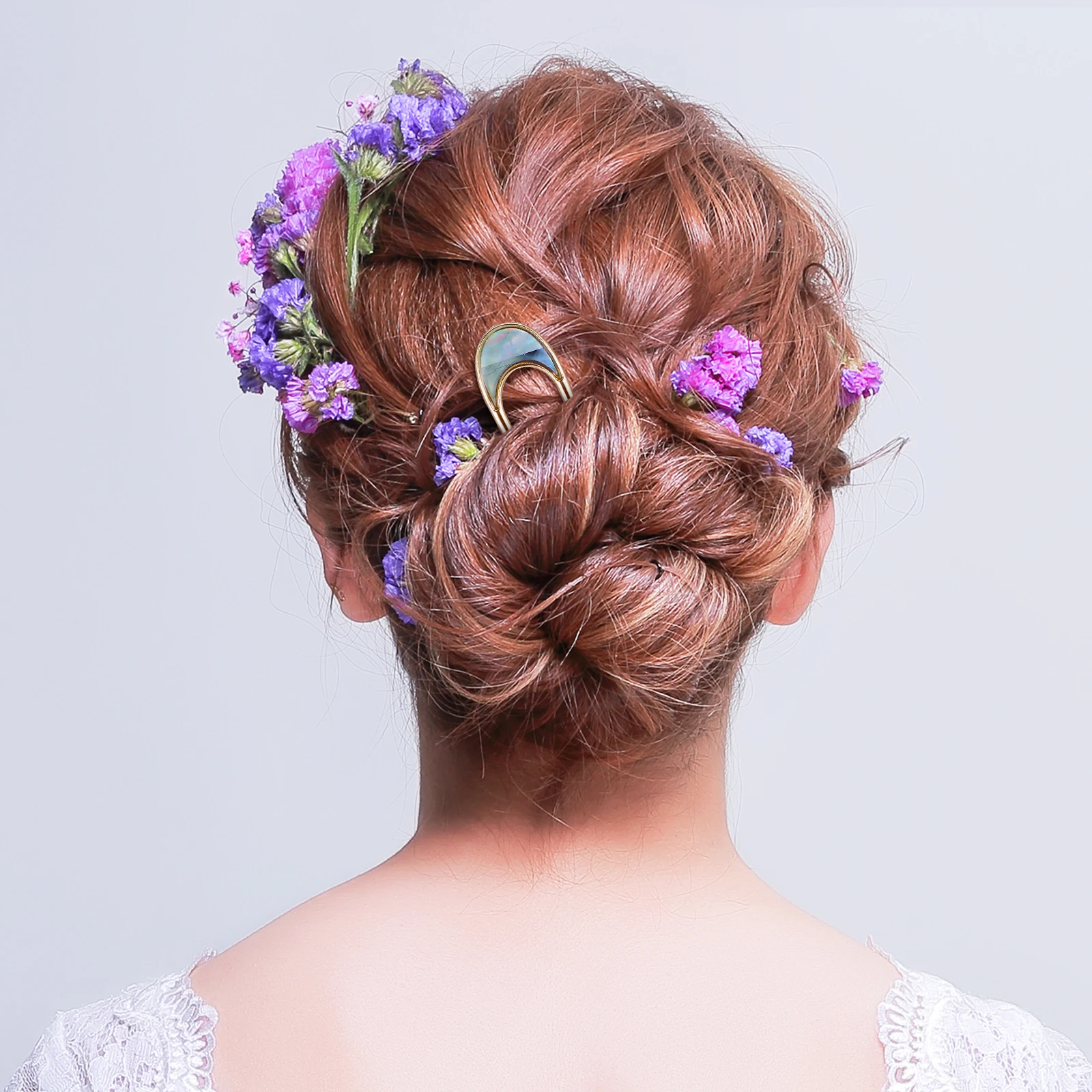 

2Pcs Alloy U Shaped Shell Hair Sticks Elegant Bridal Hairpins for Wedding Casual Party Styling Women Hair Accessories