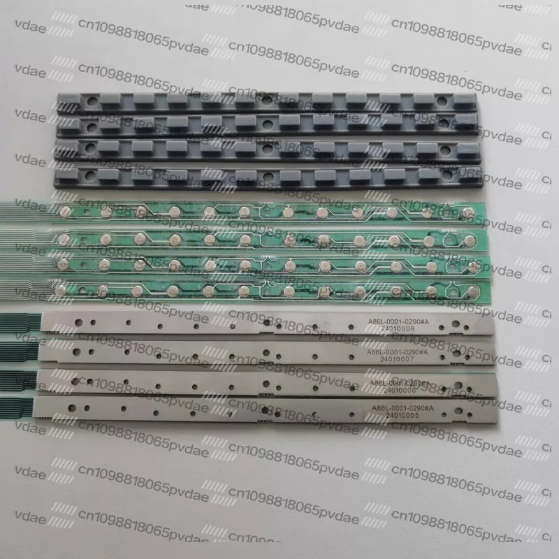 A86L-0001-0290#A CNC membrane keyboard key bar with steel strip and silicone for machine operator panel replacement