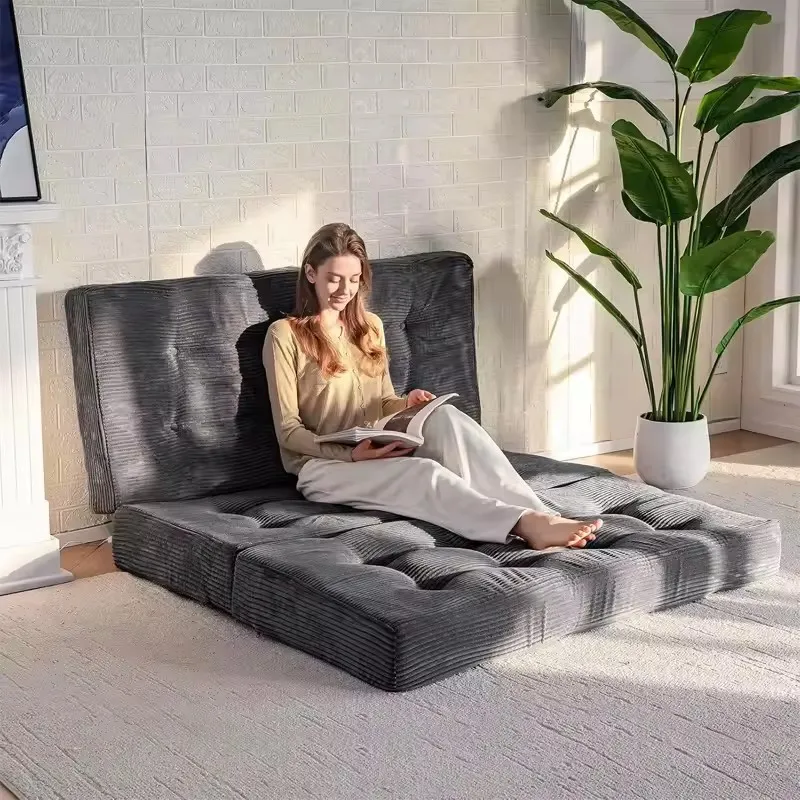 

Livingroom Three Folding Sofa Compression Lazy Folding Mattress Sponge Guest Mattress Portable Camping Sleeping Bed Sofa
