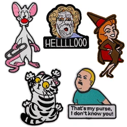 Embroidered Patches for Clothing Repair Iron-on Fashion Embroidery DIY Patches on Clothes Applique Stickers