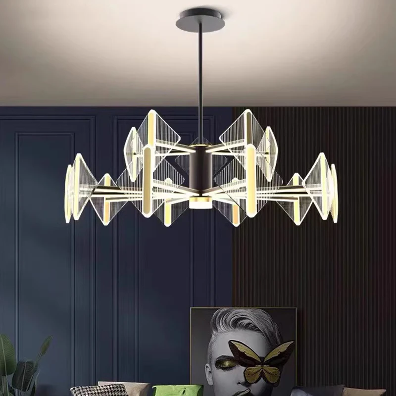 

Modern Luxury Home Decoration Pendant Lam for Restaurant Board Living Room Villa Hall Chandelier Indoor Lighting Hanging Fixture