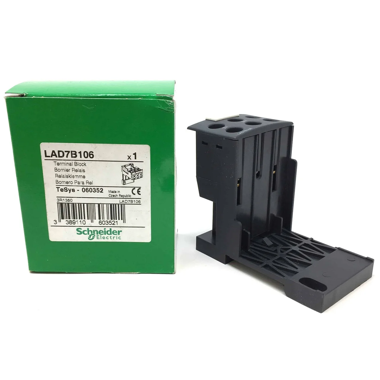 LAD7B106 Adapter terminal block for separate mounting of LRD01-D35 LR3D01-D35