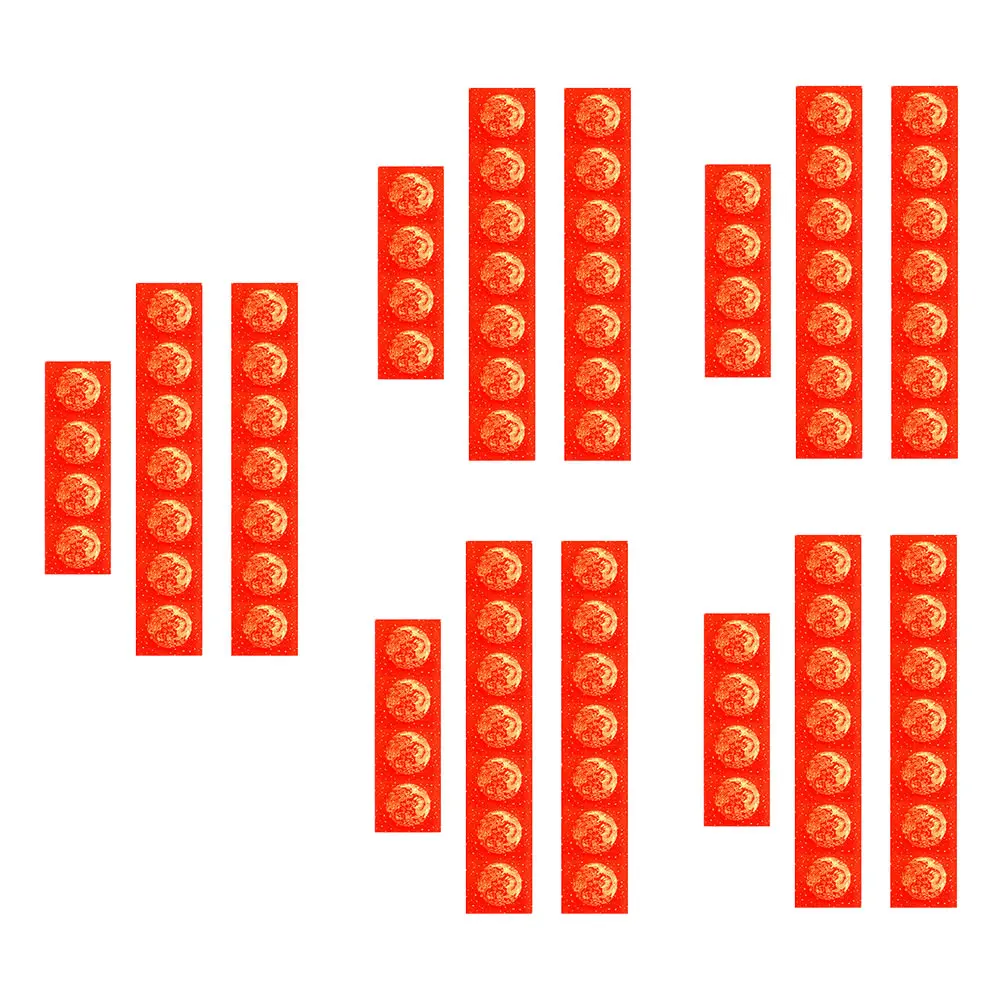 

5 Sets Premium Calligraphy Paper For Chinese New Year Spring Festival Blank Couplet Writing Rice Material Smooth Ink Control