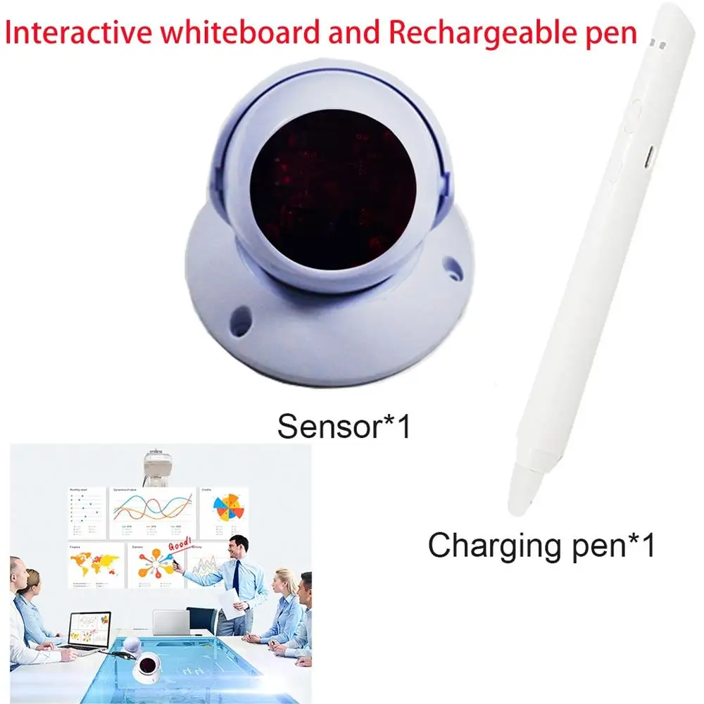 Most Popular Electronic Rechargeable Pen Smart Board USB Infrared Interactive Whiteboard for Classroom Projector