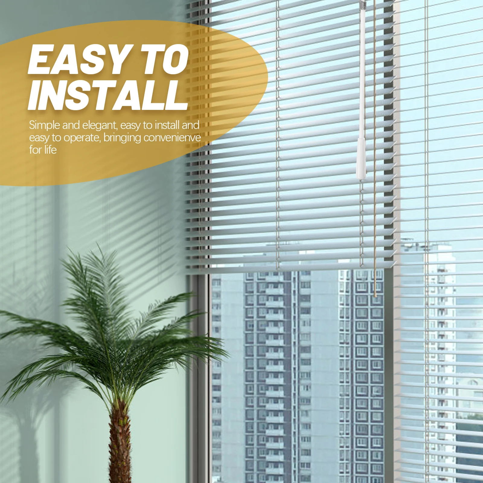 

Vertical Blinds Replacement Rod Stainless Steel Acrylic Lightweight Wear Resistant Easy Install Curtain Accessories Window Blind