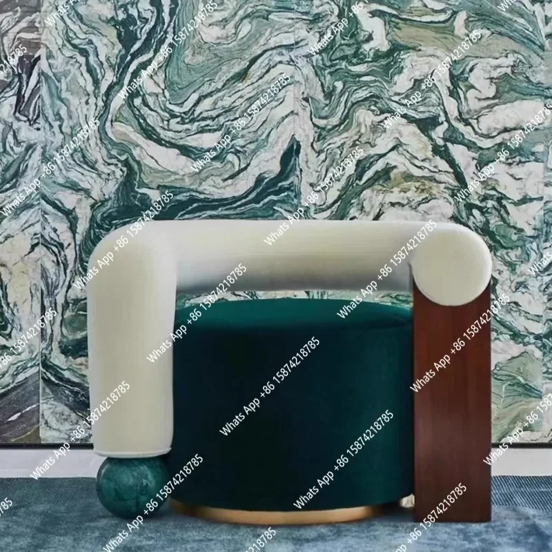 

S Скандинавский дизайнерский креативный стул с изображением тигра, модное тканевое кресло для отдыха, современный современный контрастный диван-кресло