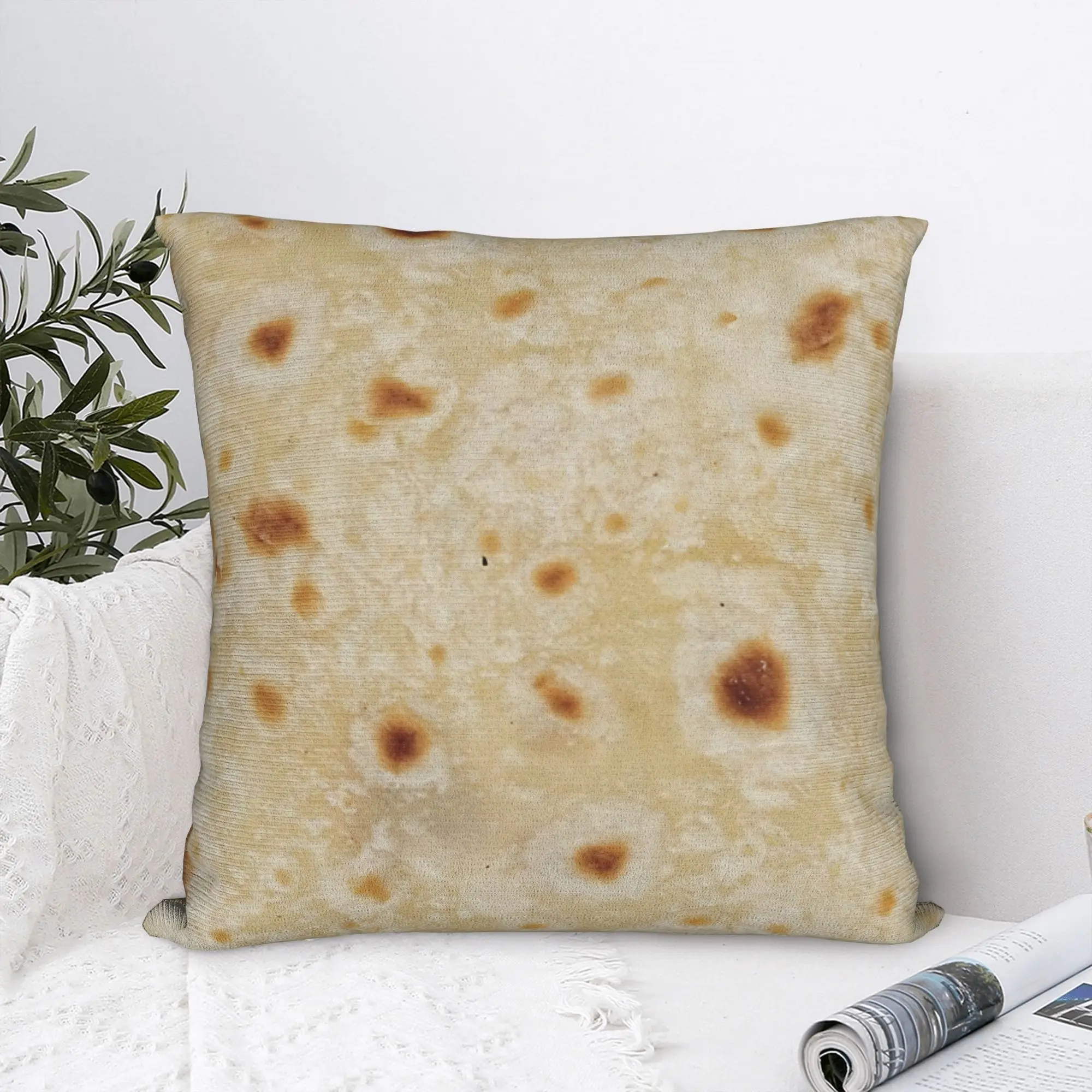 Pillow Case Burrito Tortilla Wrap Square  Pillow Cover For Wedding Party Home Decor Kawaii Pillowcases