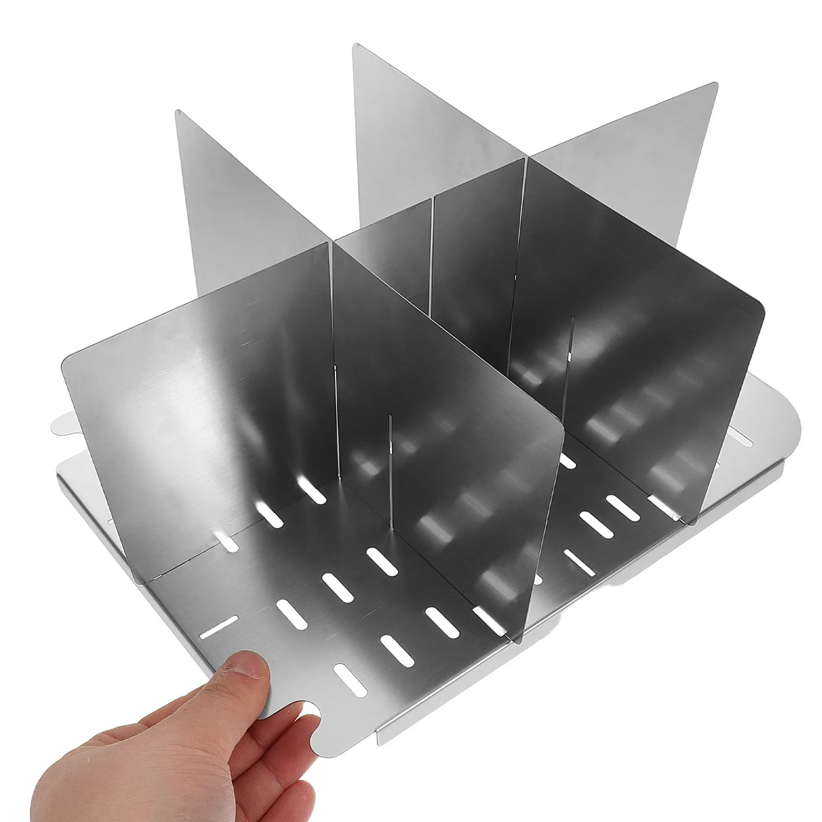 

1Set Thickened Grid Panel 6-Compartment Oden Hot Pot Divider Stainless Steel Multi-Section Slow Cooker Insert Kitchen Cooking