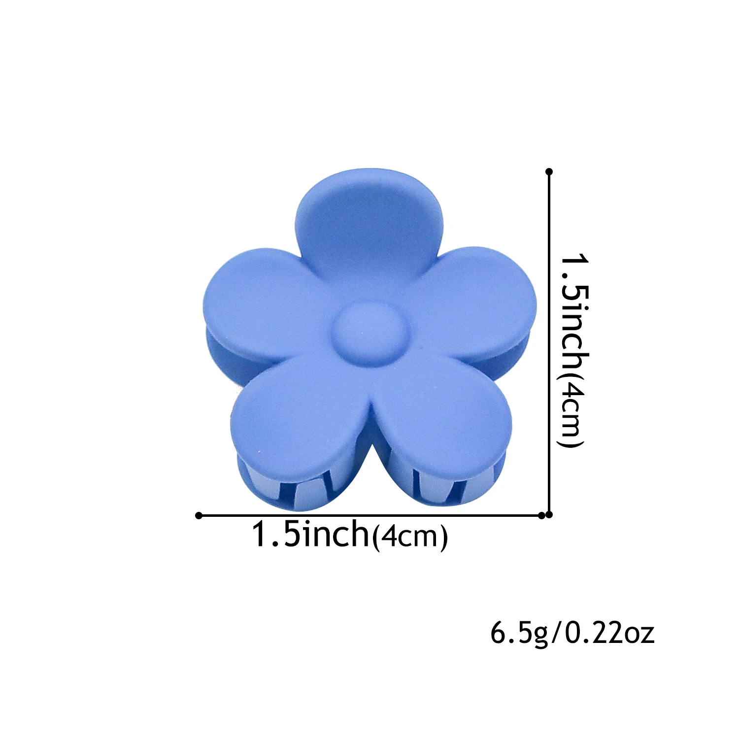 2/8PCS Mini Flower Hair Claw Clips Women Beach Vacation Bohemia 1.5inch Matte Flower Hair Claw Hairpin Women Girls Accessories