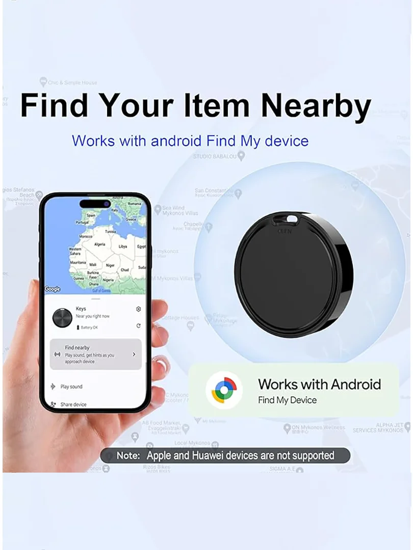 AliExpress VESTA Bluetooth Tracker for Android Key Finder Works with Google Find My/Find Hub Item Locator for bicycle Suitcase Wallet Pet Car Bag