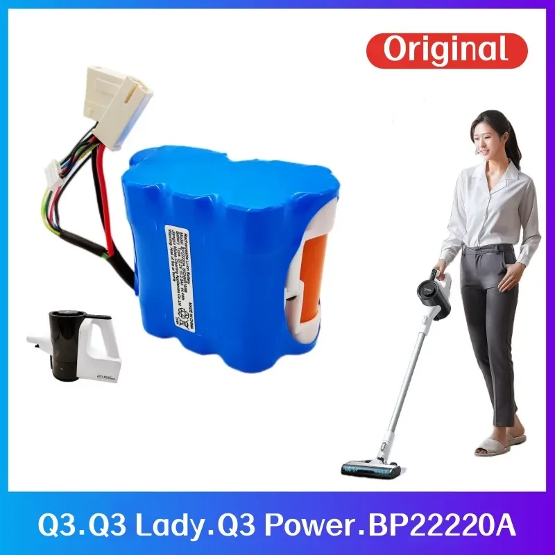 

100% Original 2000mAh 22.2V for Midea Q3. Q3 Lady. Q3 Power. BP22220A Vacuum Cleaner Original Battery