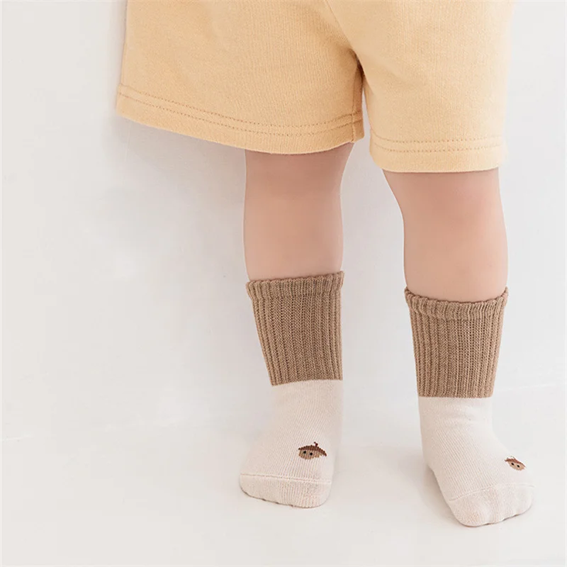 Lawadka Newborn Baby Girls Boys Socks Non Slip Cotton Print Kids Socks For Boys Girls Casual Infant Toddler Floor Sock 0-5Years