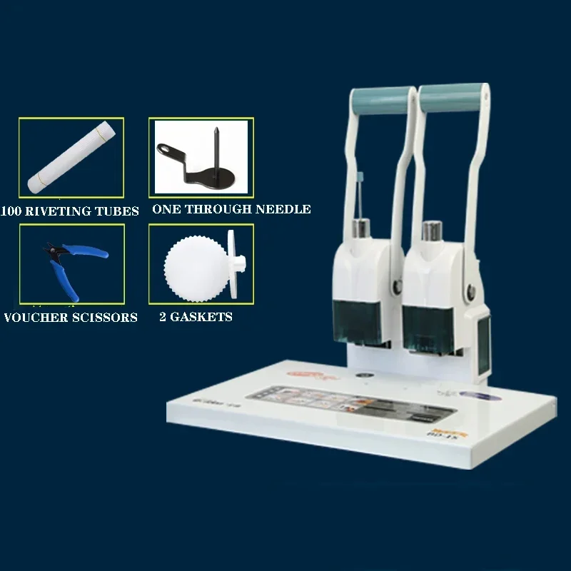 BD-1S Text Riveting Pipe File Binding Machine Manual Punching Finishing Machine Hot Melt Riveting Machine