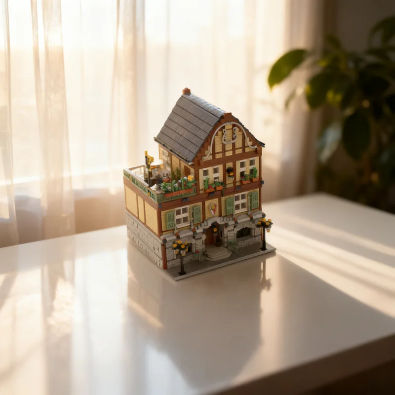 

3983 детали MOC: Новая модульная модель городской улицы, конструктор, игрушка-подарок, креативный коллекционный набор для демонстрации, премиум-класс для взрослых и детей