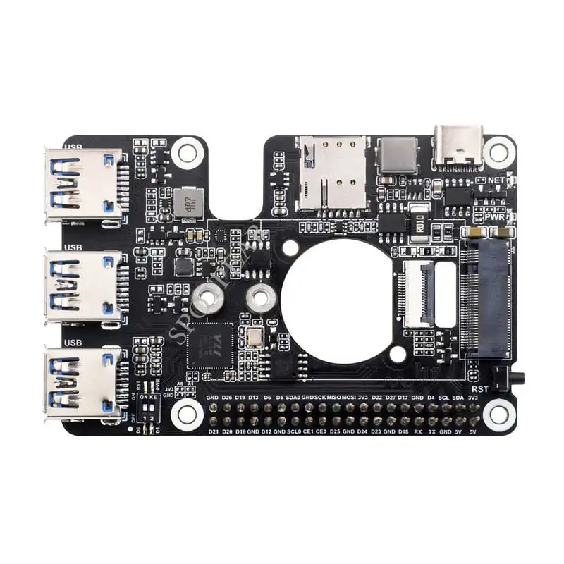 Raspberry Pi 5 PCIe a M.2 4G/5G USB 3,2 HUB para SIMCom Quectel 4G/5G módulos