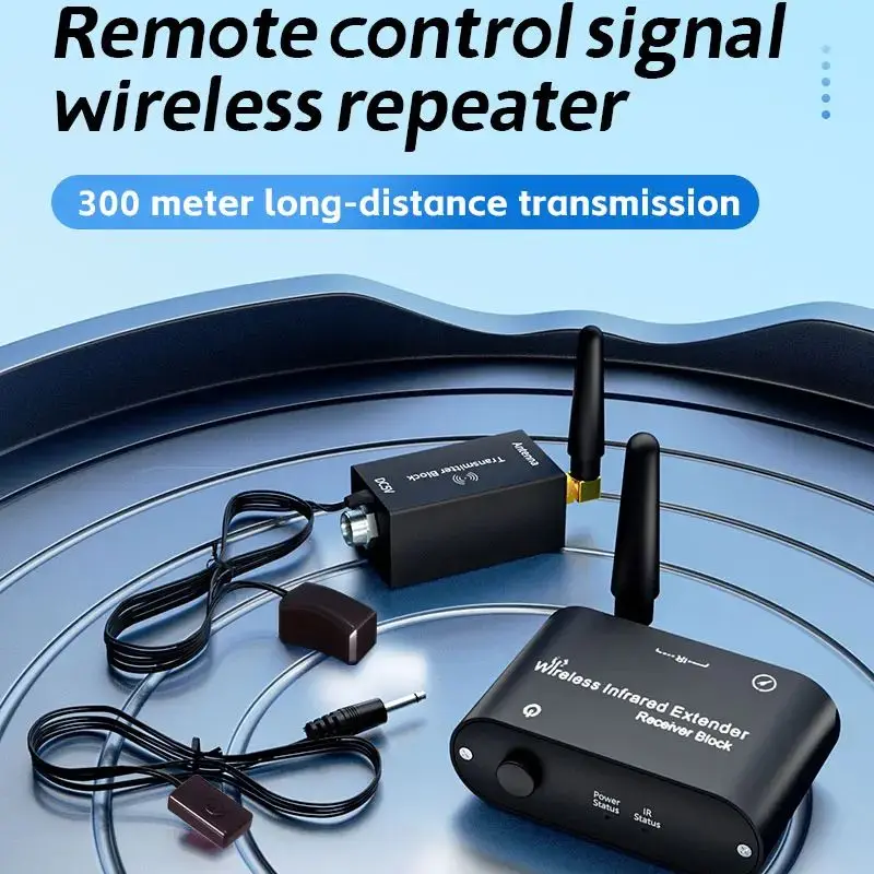 Wireless Infrared Repeater Kit - Wireless IR Signal Extend Control Extender Kit to Control Infrared Home Devices