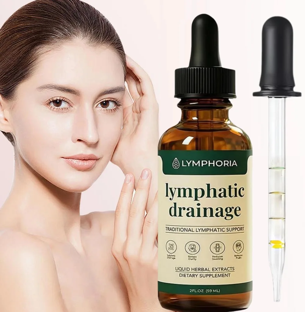 Premium Lymphatic Drainage Ampoule Drops,Natural Plant Extracts for Daily Care Improve Swelling&Circulatory Repair Beauty&Health