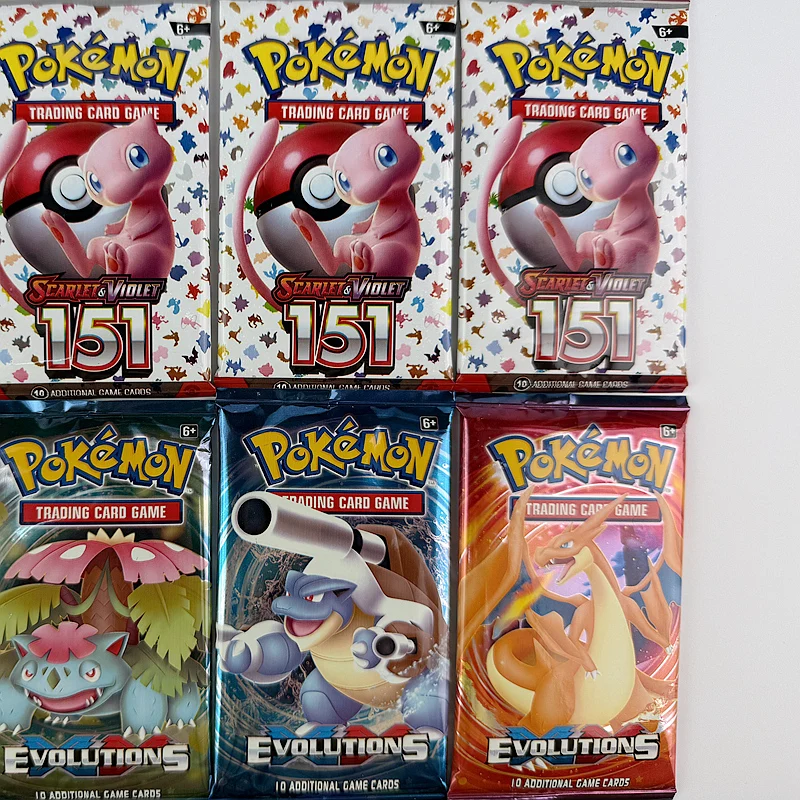 10/20 stuks Engelse versie Pokemon TCG: Evolutions Scarlet & Violet 151 klassiekers Uitbreiding Booster Pokemon handelskaarten