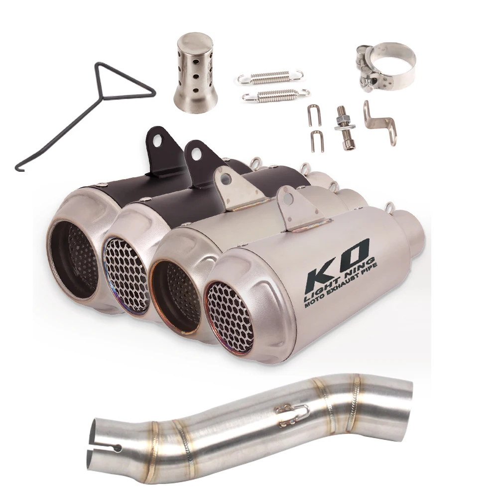 

Надевается для Honda CBR300R 2013-2019 CB300F 2015-2018 мотоциклетная выхлопная труба среднего звена 51 мм глушитель DB Killer из нержавеющей стали