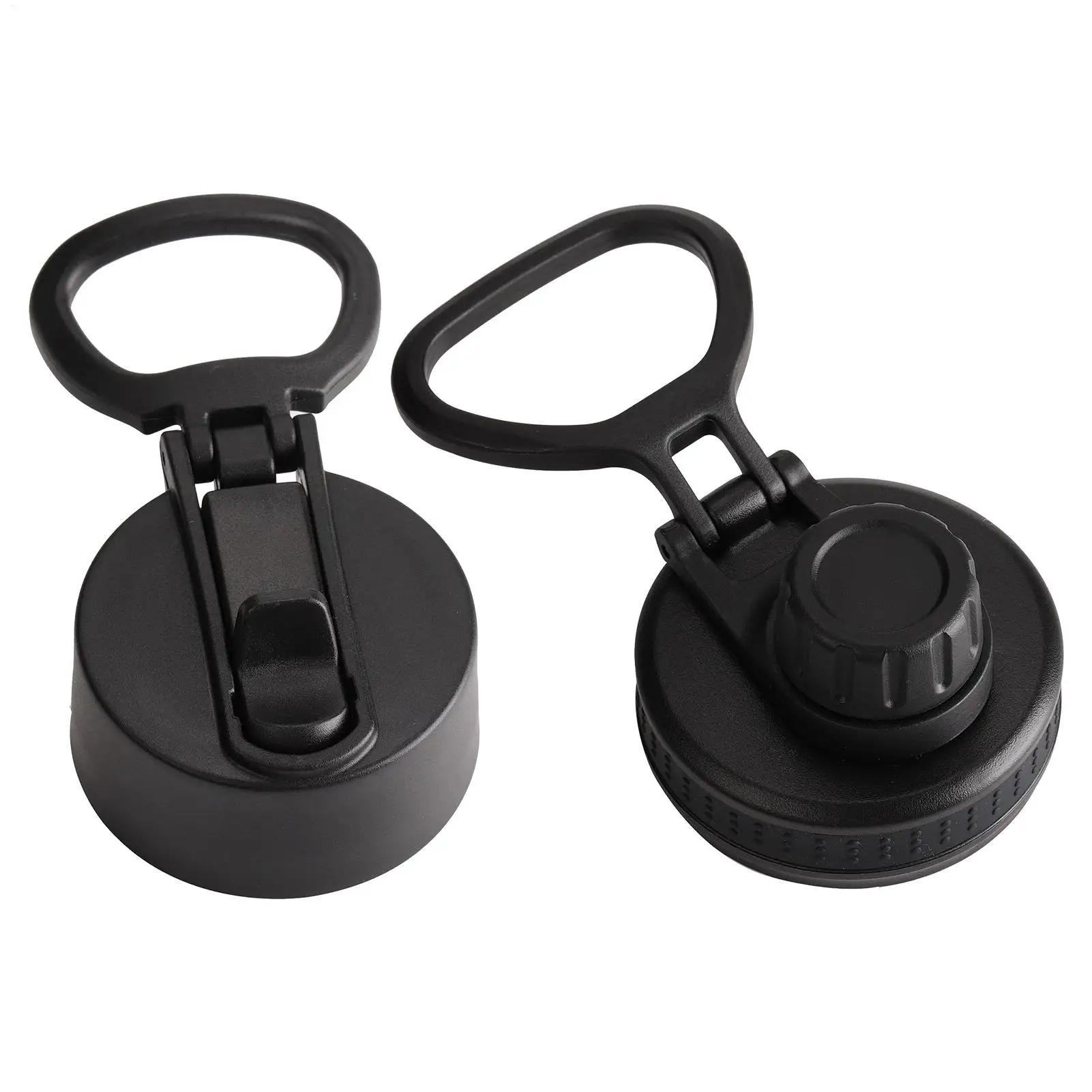 Wide Mouth Water Bottle Lid Replacement Non-Slip Handle Large Cup Topper Accessories Fit Most Sports Bottles Leakproof