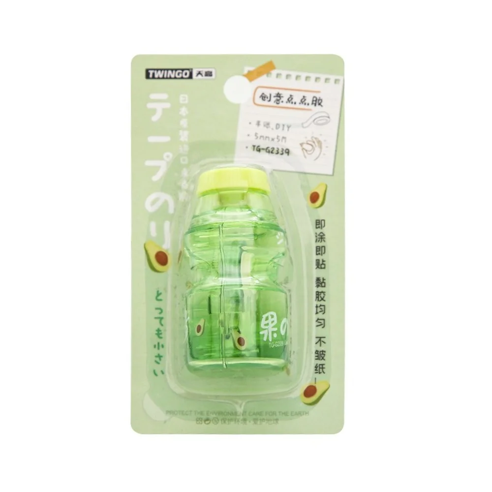 3 Styles Cute Dotted Double-sided Adhesive Candy Color Small Diary Handbook AdhesiveTape