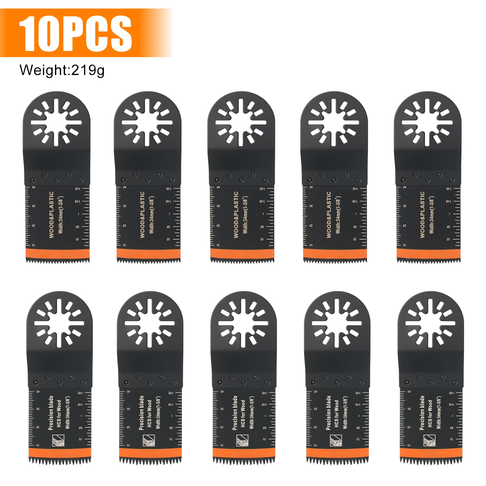 10-42 Stuks Oscillerende Zaagbladen Set Universele Multitoolbladen Met Gesloten Achterkant Voor Hout Kunststof Metaal Past Op De Meeste Oscillerende Gereedschappen