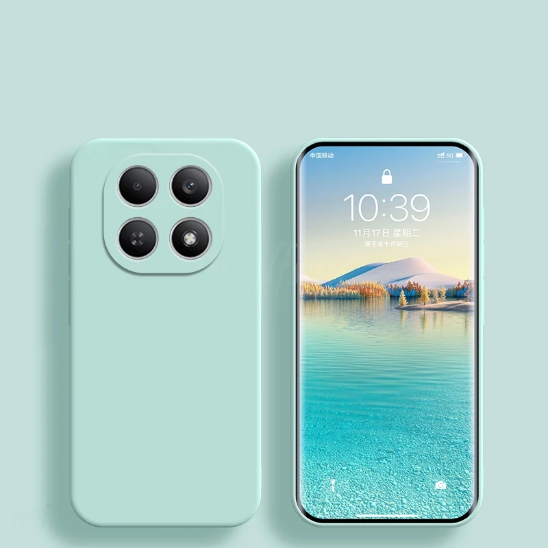 Für Xiaomi Redmi Note 15 Pro Hülle, flüssiges Silikon, schlichtes Gummi, Redmi Note 15 Pro Cover, Telefonschutz, Redmi Note 15 Pro Plus – Detail 16