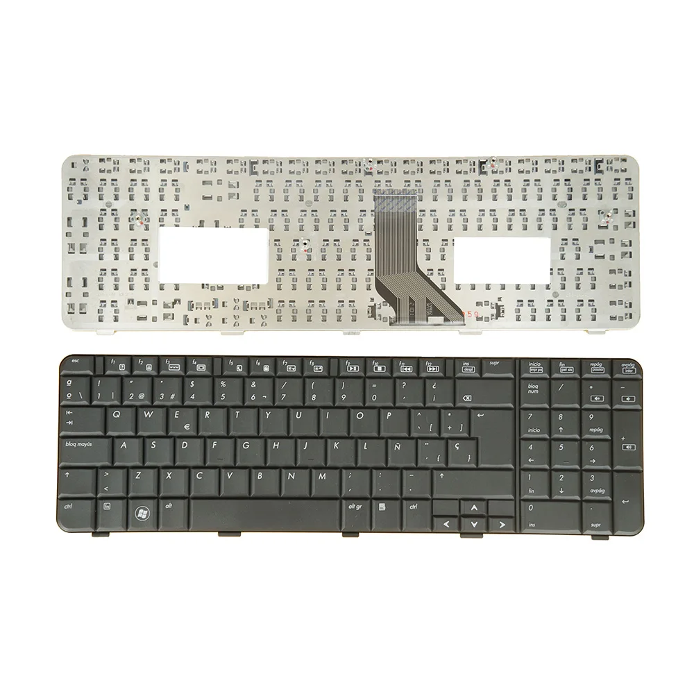 Spanish Lapyop Keyboard for HP Compaq Presario CQ71 G71 CQ71-240SS CQ71-220SS AE0P7P00110 532809-071 532809-161, Black