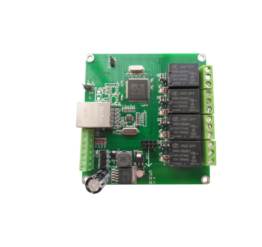 4-channel MODBUS network relay module high and low level trigger delay on/off switch 12V24V CANRS485