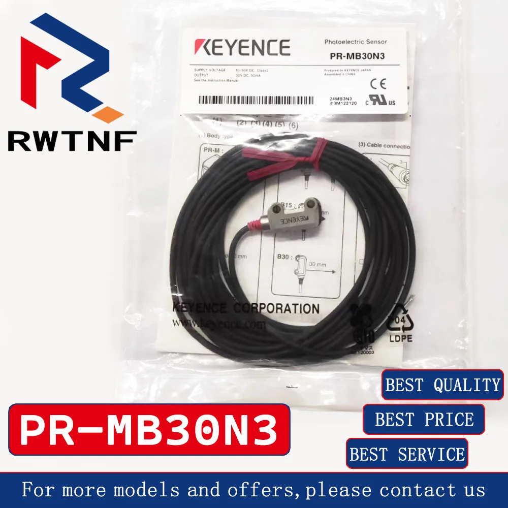 Brand New Genuine PR-MB30N3 KEYENCE photoelectric sensor, reflective built-in amplifier，spot Inventory