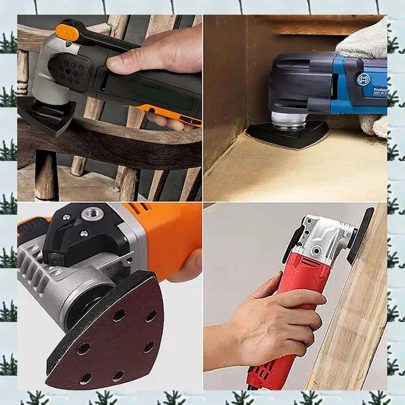 

ABLG 8Pcs Sanding Pads 80 Mm For Attaching Pads, Multi-Tool Blades Oscillating Multi Tool Accessories For Worx Mikita