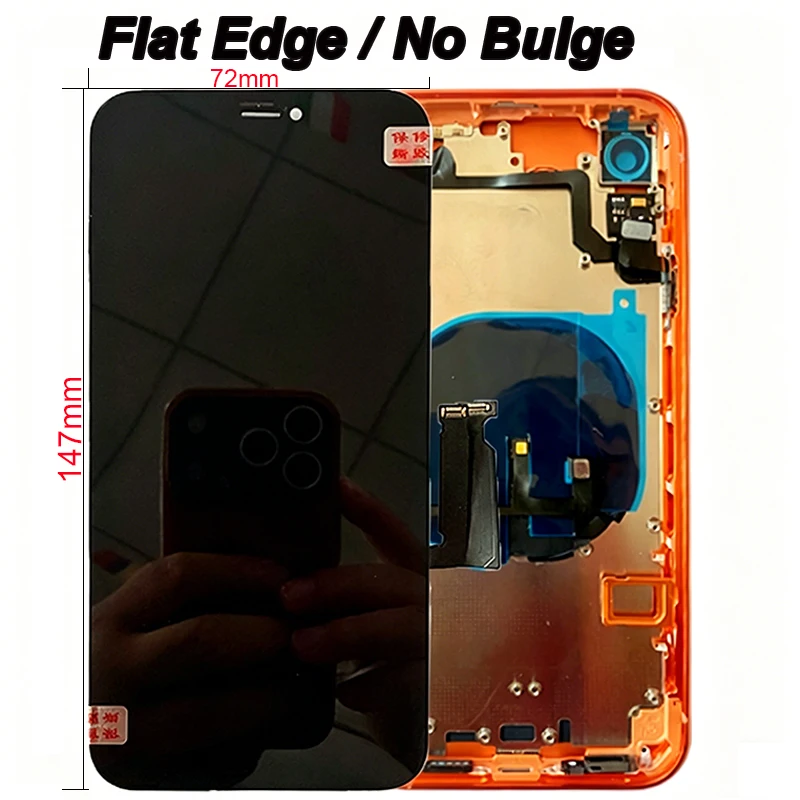 

For iPhone XR To 17 Pro Design Flat Screen Assembly, Replace Curved Screen Perfect Matching XR like 17Pro Converter Housing