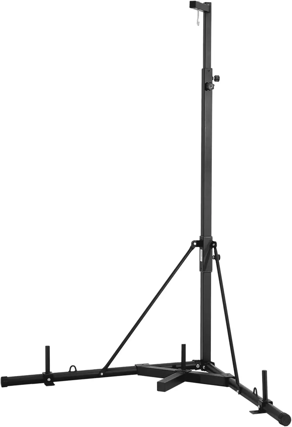 Punching Bag Stand, Steel Heavy Duty Workout Training Equipment, Adjustable Height Boxing Punching Stand with Weighted Base